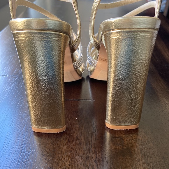 Glam Gold Rhinestone Heels - Picture 5 of 6